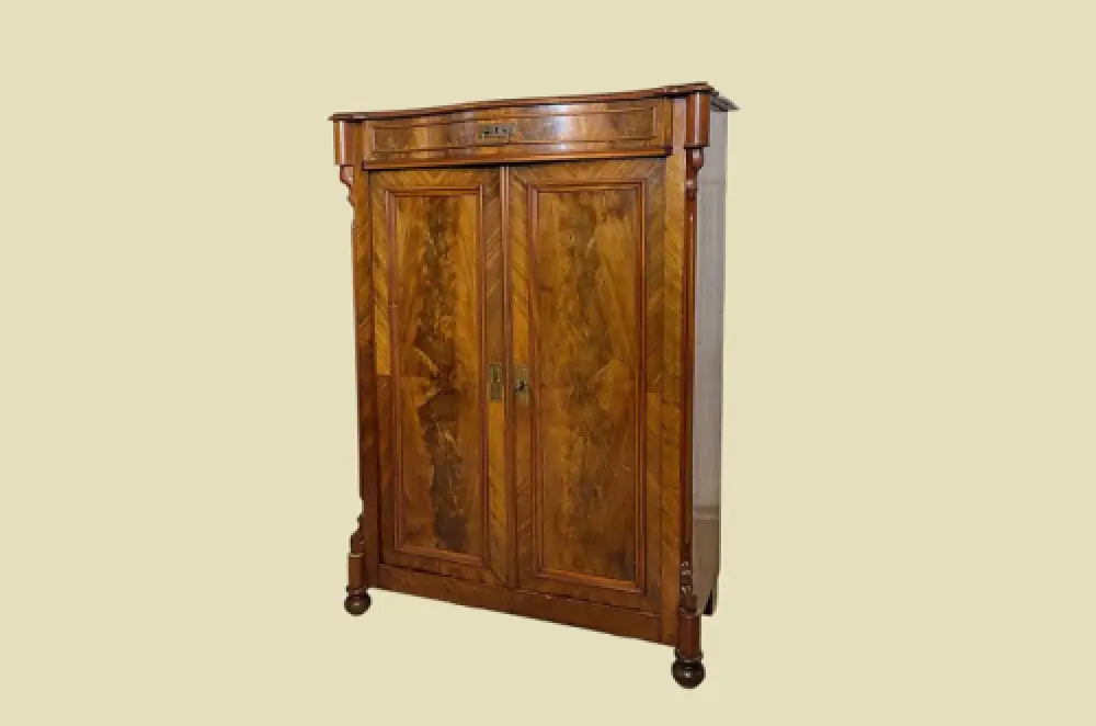 1840er Vertiko ANTIK Louis Philippe Mahagoni Schrank Kommode von 1840 1
