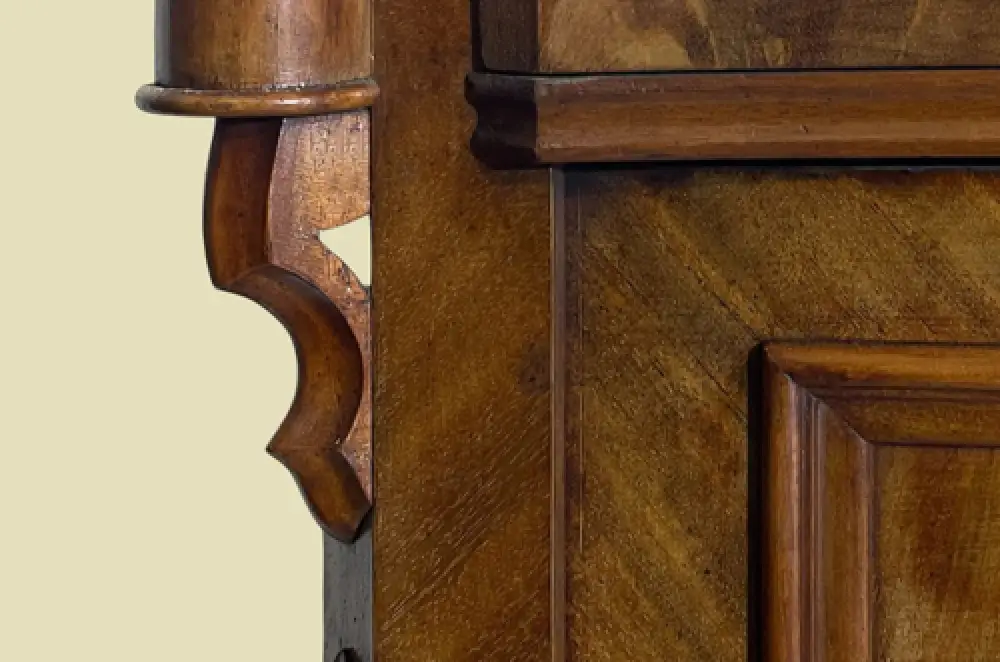 1840er Vertiko ANTIK Louis Philippe Mahagoni Schrank Kommode von 1840 10