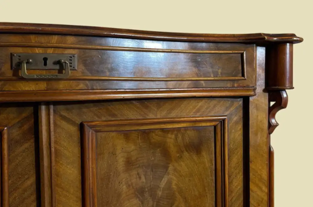 1840er Vertiko ANTIK Louis Philippe Mahagoni Schrank Kommode von 1840 12