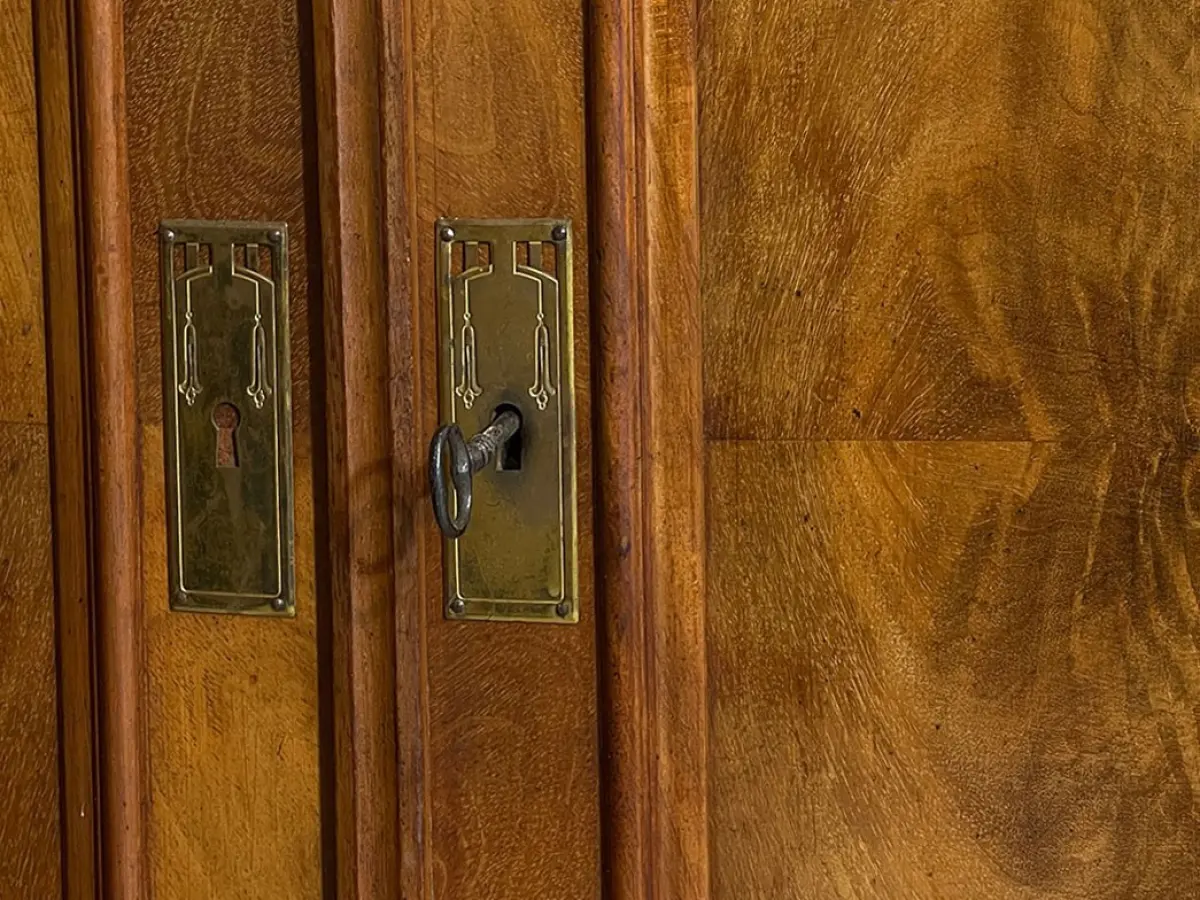 1840er Vertiko ANTIK Louis Philippe Mahagoni Schrank Kommode von 1840 15