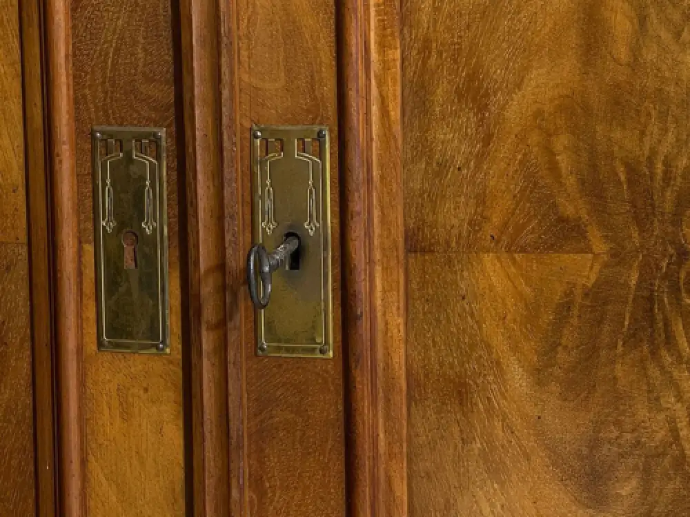 1840er Vertiko ANTIK Louis Philippe Mahagoni Schrank Kommode von 1840 15