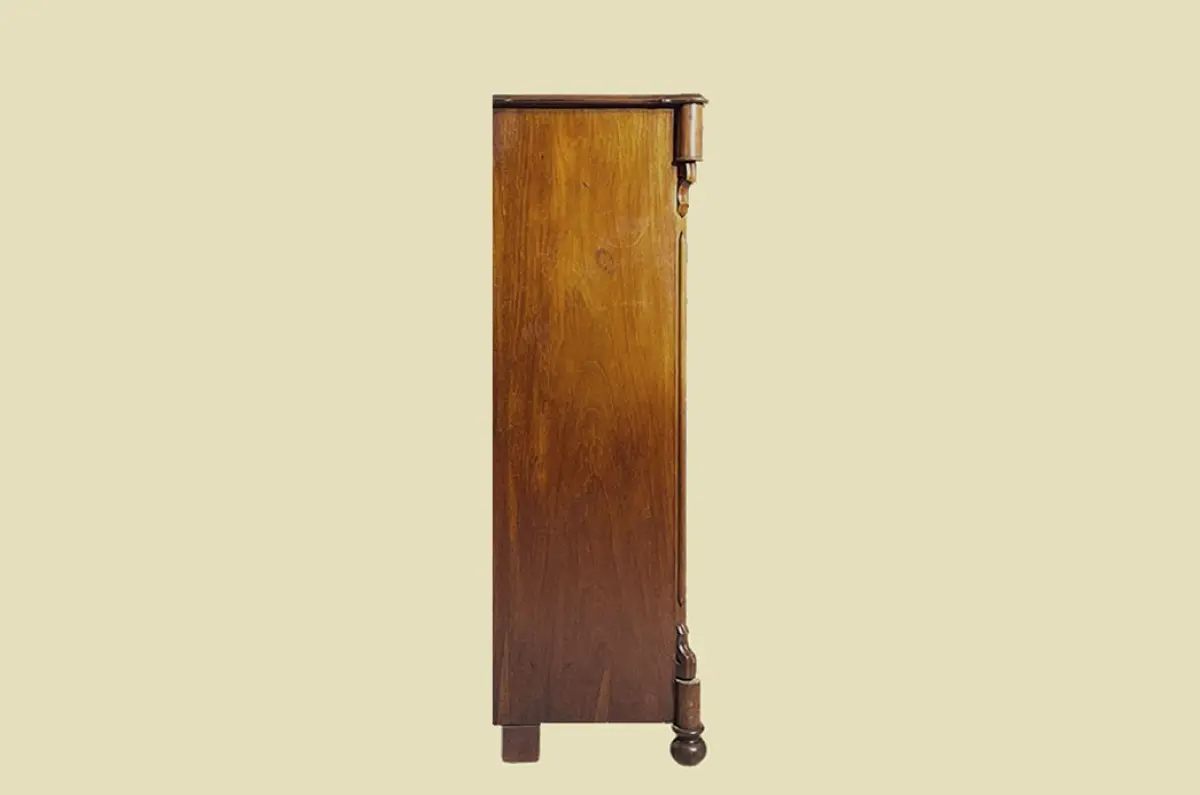 1840er Vertiko ANTIK Louis Philippe Mahagoni Schrank Kommode von 1840 17