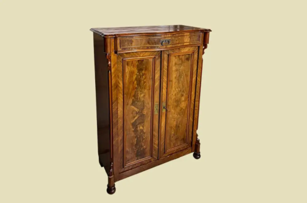 1840er Vertiko ANTIK Louis Philippe Mahagoni Schrank Kommode von 1840 3