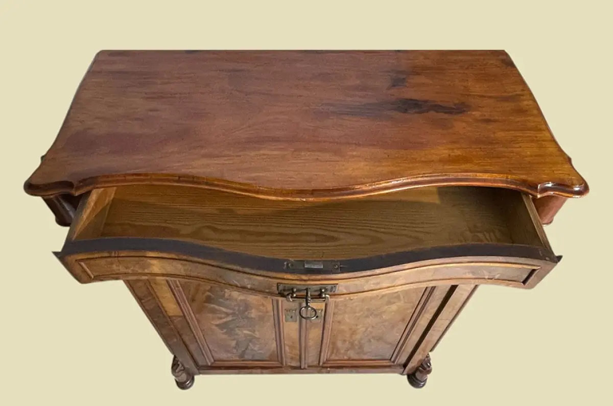 1840er Vertiko ANTIK Louis Philippe Mahagoni Schrank Kommode von 1840 6