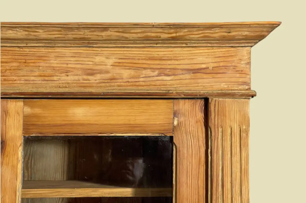 1920er Küchenbuffet ANTIK Jugendstil Weichholz Vitrine Kommode Schrank von 1920 13