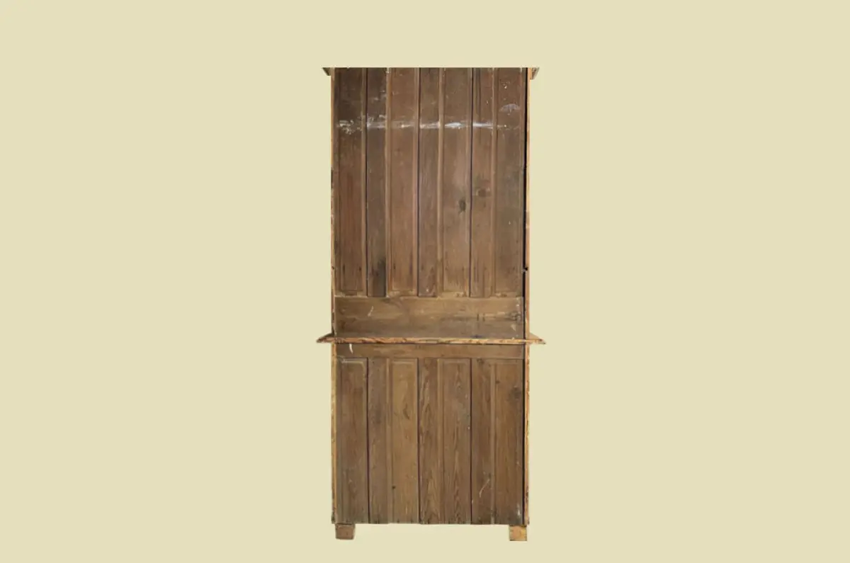 1920er Küchenbuffet ANTIK Jugendstil Weichholz Vitrine Kommode Schrank von 1920 17