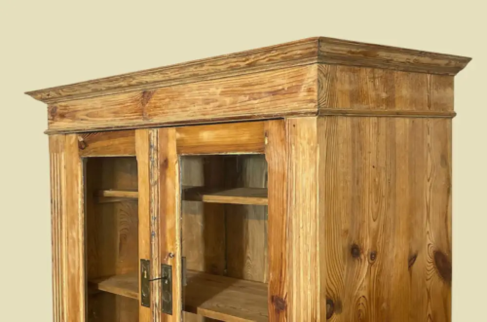 1920er Küchenbuffet ANTIK Jugendstil Weichholz Vitrine Kommode Schrank von 1920 8