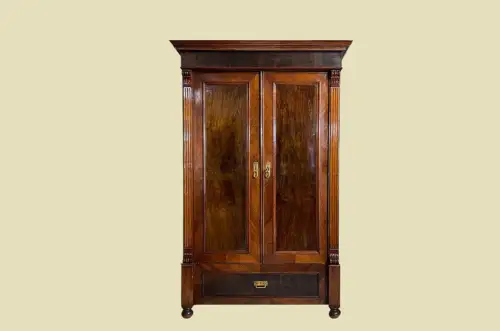 1880er Kleiderschrank ANTIK Gründerzeit VINTAGE Nußbaum Schrank von 1880