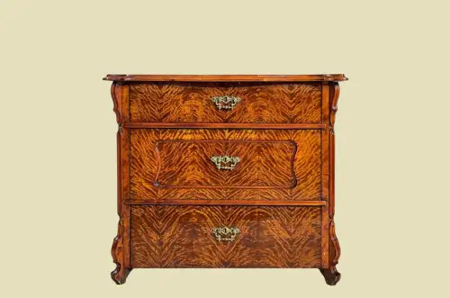 Kommode ANTIK Louis Philippe VINTAGE Birke Schrank Sideboard von 1840
