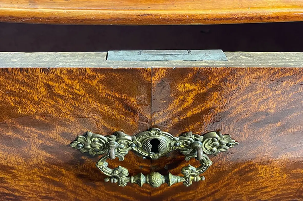 Kommode ANTIK Louis Philippe VINTAGE Birke Schrank Sideboard von 1840 7