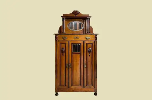 1920er Vertiko ANTIK Jugendstil VINTAGE Lebensbaum Kommode Schrank von 1920