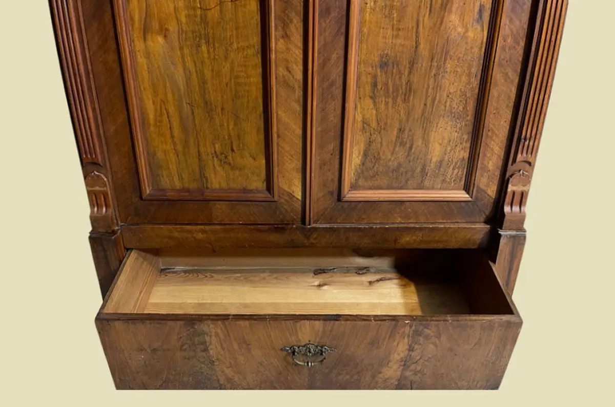 1880er Kleiderschrank ANTIK Gründerzeit VINTAGE Schrank Schublade von 1880 10