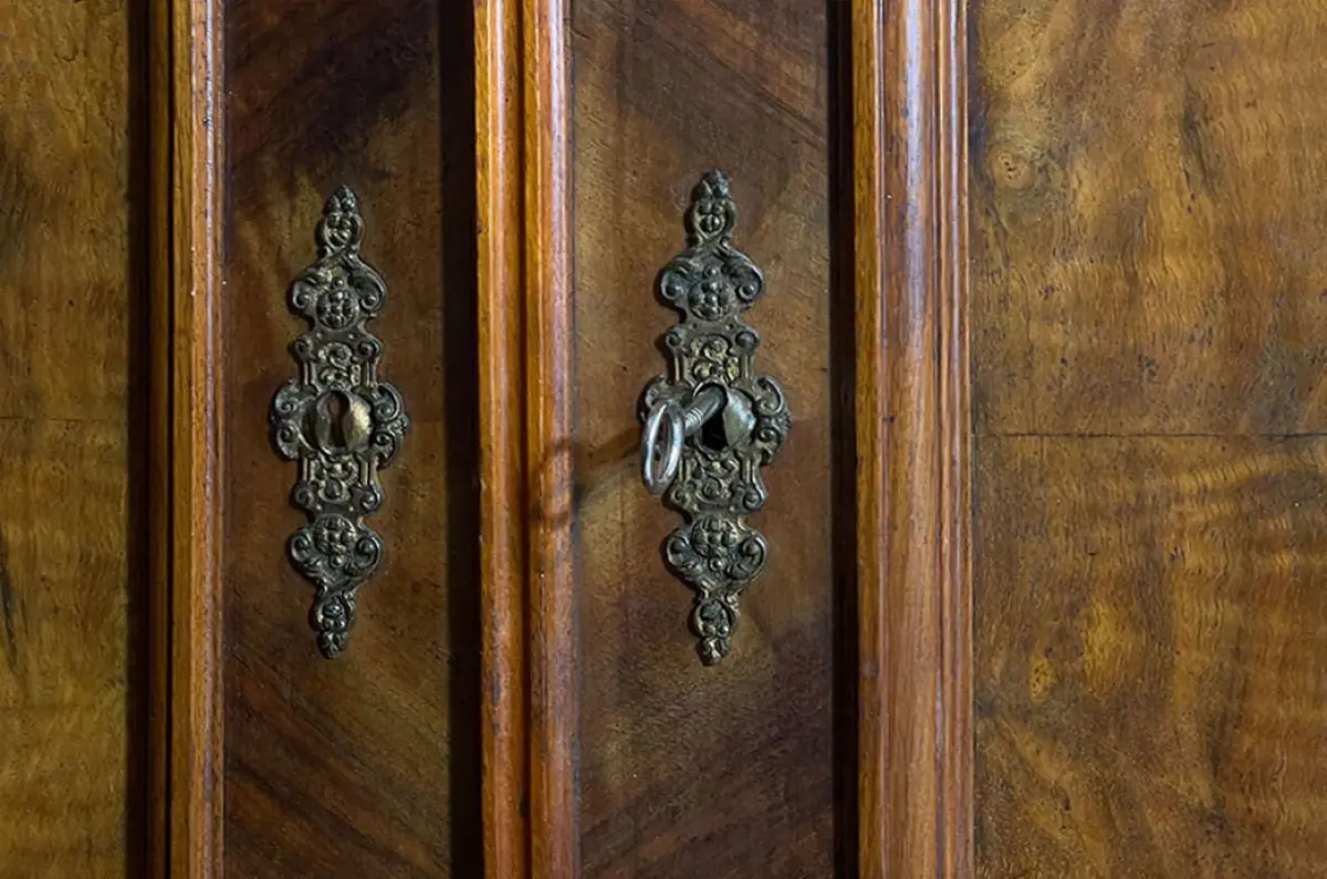 1880er Kleiderschrank ANTIK Gründerzeit VINTAGE Schrank Schublade von 1880 12