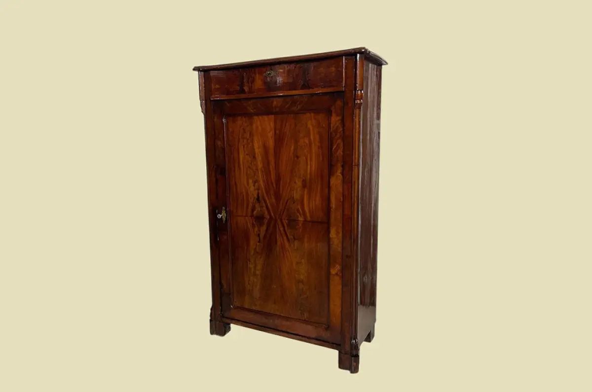 1840er Vertiko ANTIK Louis Philippe Mahagoni VINTAGE Schrank Kommode von 1840 1