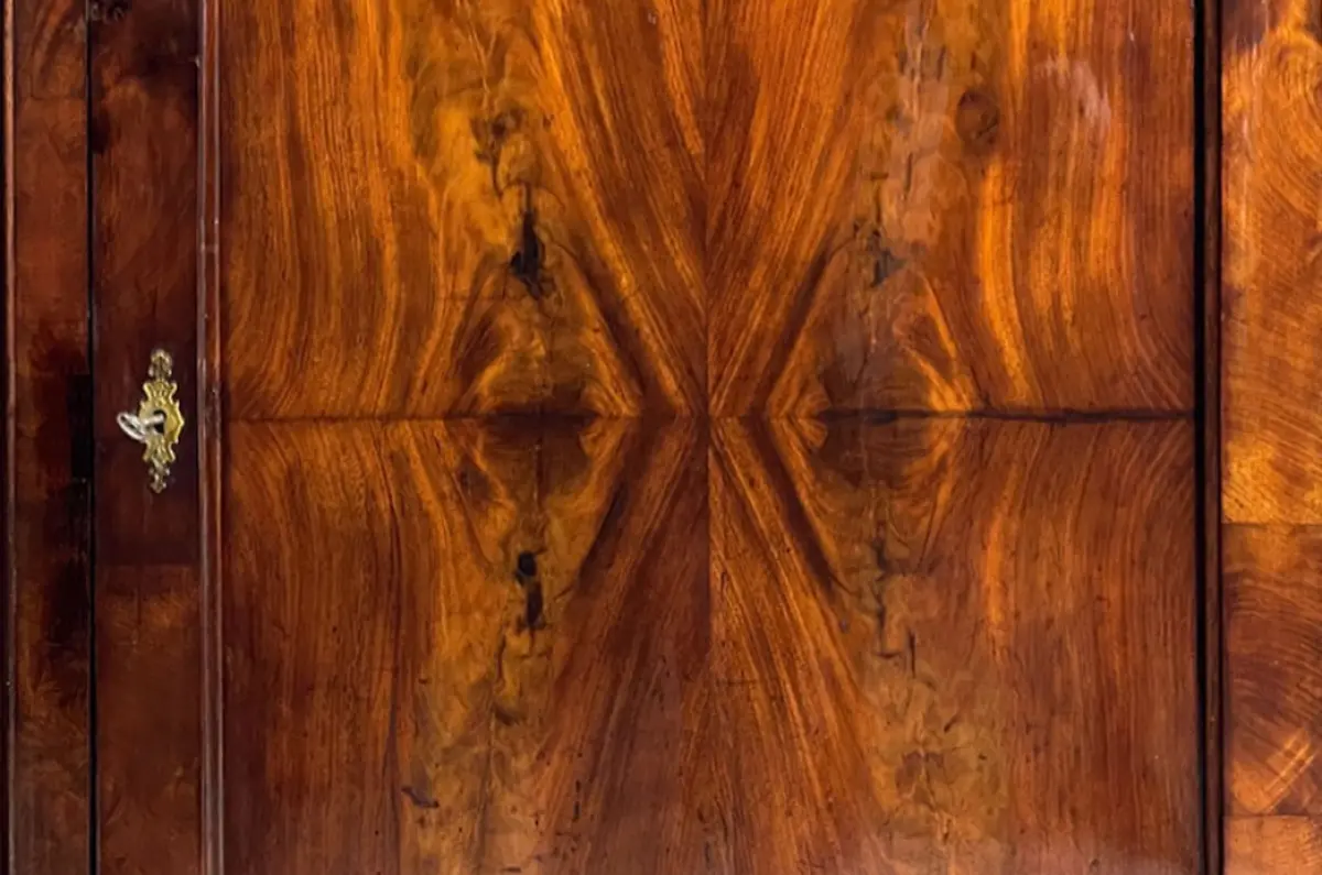 1840er Vertiko ANTIK Louis Philippe Mahagoni VINTAGE Schrank Kommode von 1840 10