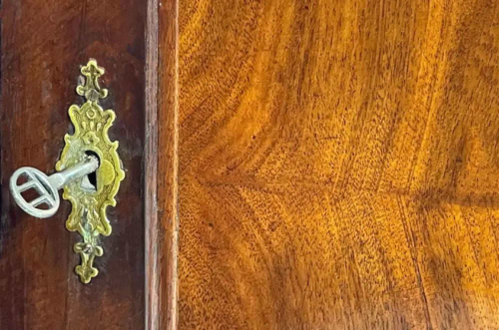 1840er Vertiko ANTIK Louis Philippe Mahagoni VINTAGE Schrank Kommode von 1840 11