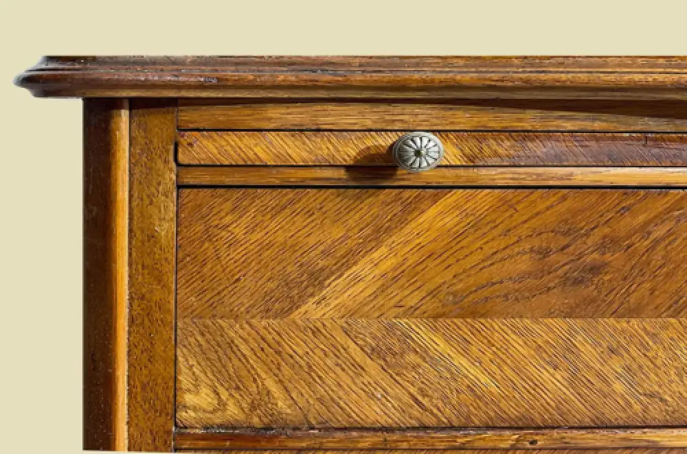 1880er Kommode ANTIK Gründerzeit VINTAGE Eiche Sekretär Schreibtisch Schrank 11