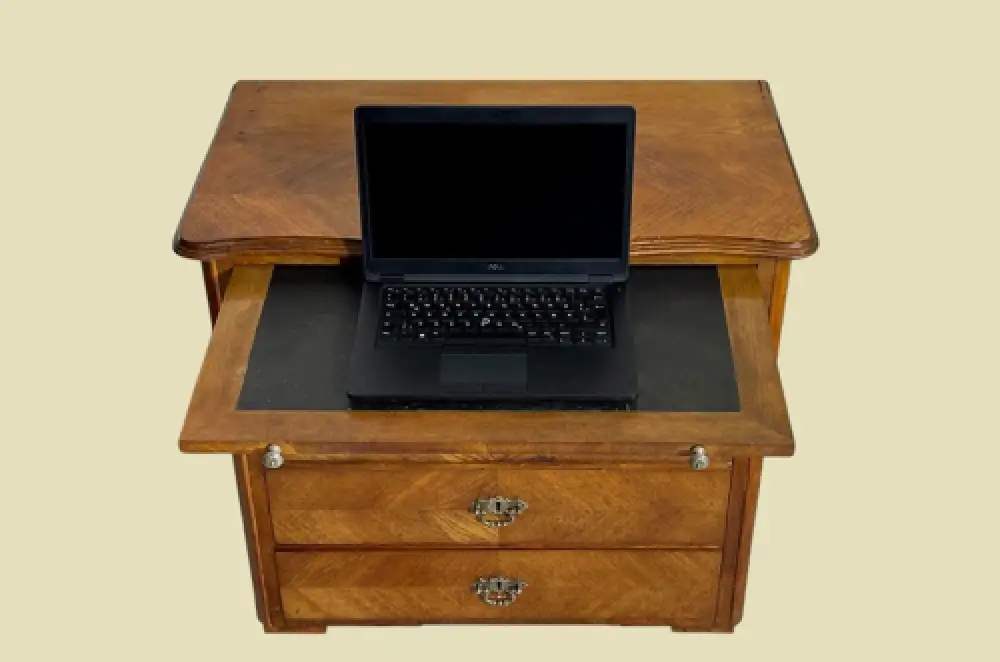 1880er Kommode ANTIK Gründerzeit VINTAGE Eiche Sekretär Schreibtisch Schrank 3