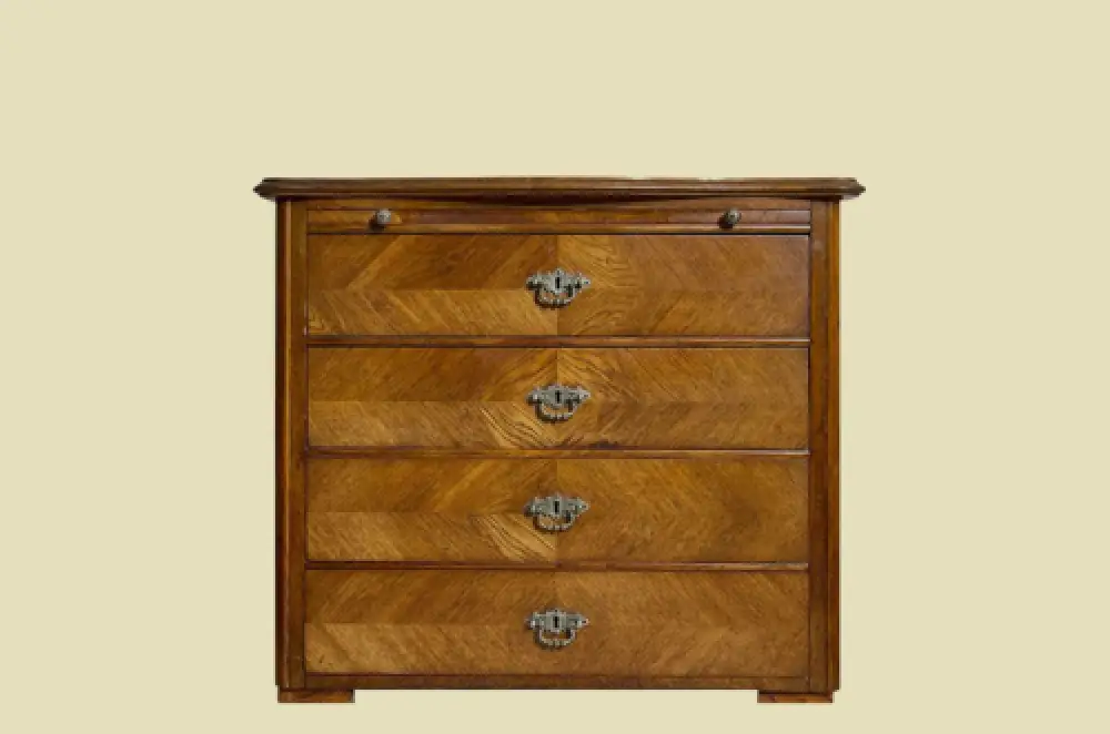 1880er Kommode ANTIK Gründerzeit VINTAGE Eiche Sekretär Schreibtisch Schrank 6