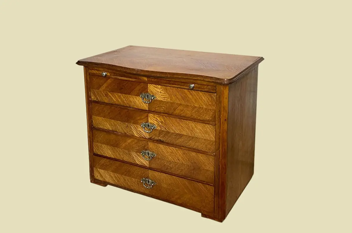 1880er Kommode ANTIK Gründerzeit VINTAGE Eiche Sekretär Schreibtisch Schrank 7