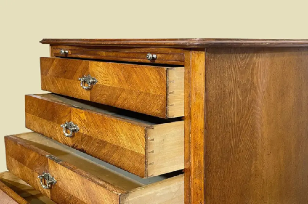 1880er Kommode ANTIK Gründerzeit VINTAGE Eiche Sekretär Schreibtisch Schrank 9