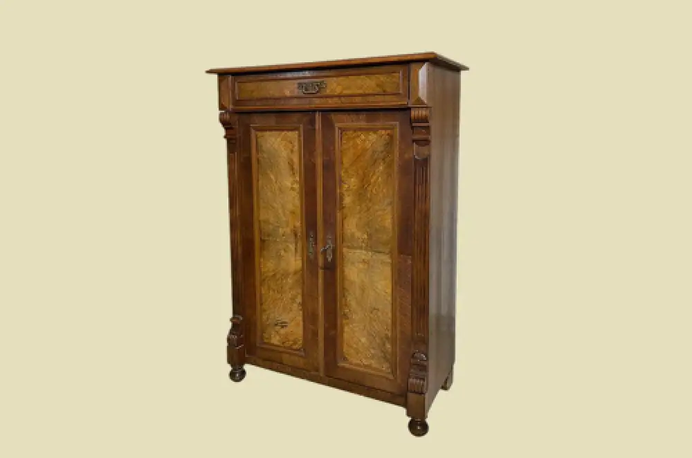 1880er Vertiko ANTIK Gründerzeit VINTAGE Nußbaum Kommode Schrank von 1880 1
