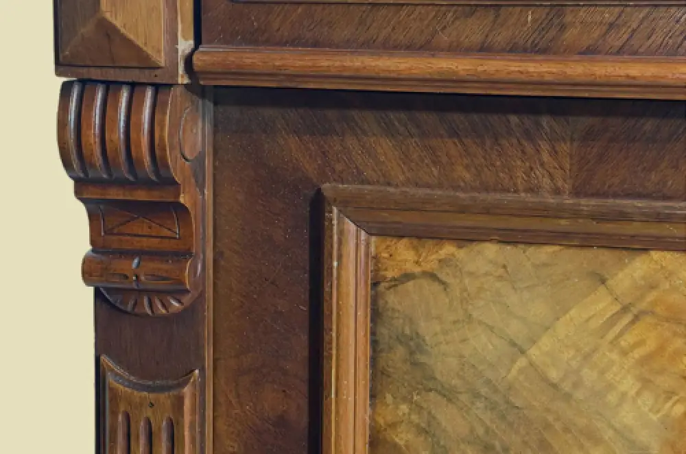 1880er Vertiko ANTIK Gründerzeit VINTAGE Nußbaum Kommode Schrank von 1880 11