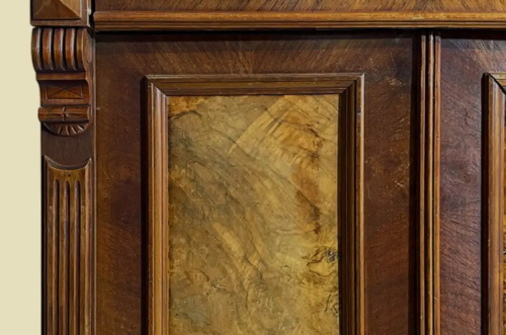 1880er Vertiko ANTIK Gründerzeit VINTAGE Nußbaum Kommode Schrank von 1880 12