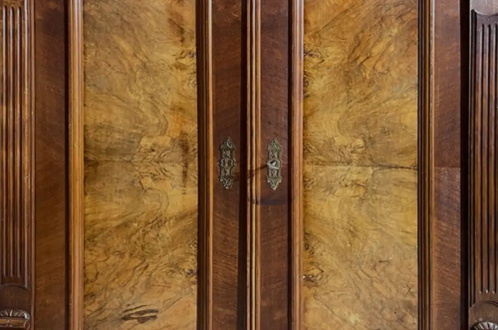 1880er Vertiko ANTIK Gründerzeit VINTAGE Nußbaum Kommode Schrank von 1880 14