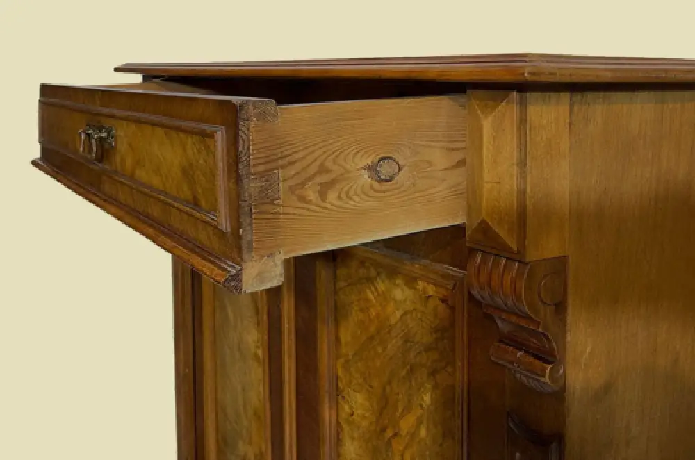 1880er Vertiko ANTIK Gründerzeit VINTAGE Nußbaum Kommode Schrank von 1880 7