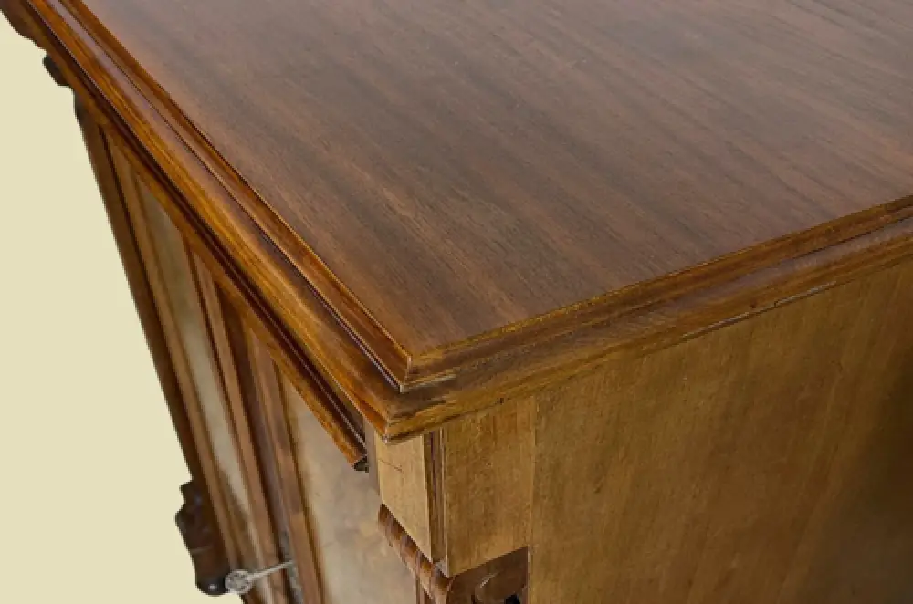 1880er Vertiko ANTIK Gründerzeit VINTAGE Nußbaum Kommode Schrank von 1880 9