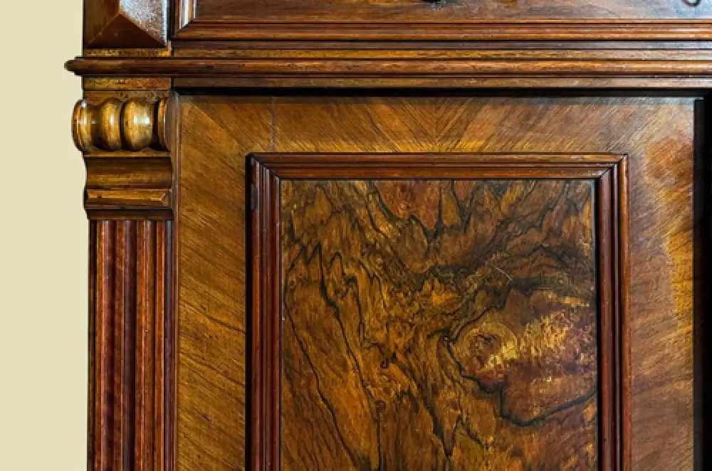 1880er Vertiko ANTIK Gründerzeit VINTAGE Nußbaum Kommode Schrank von 1880 10