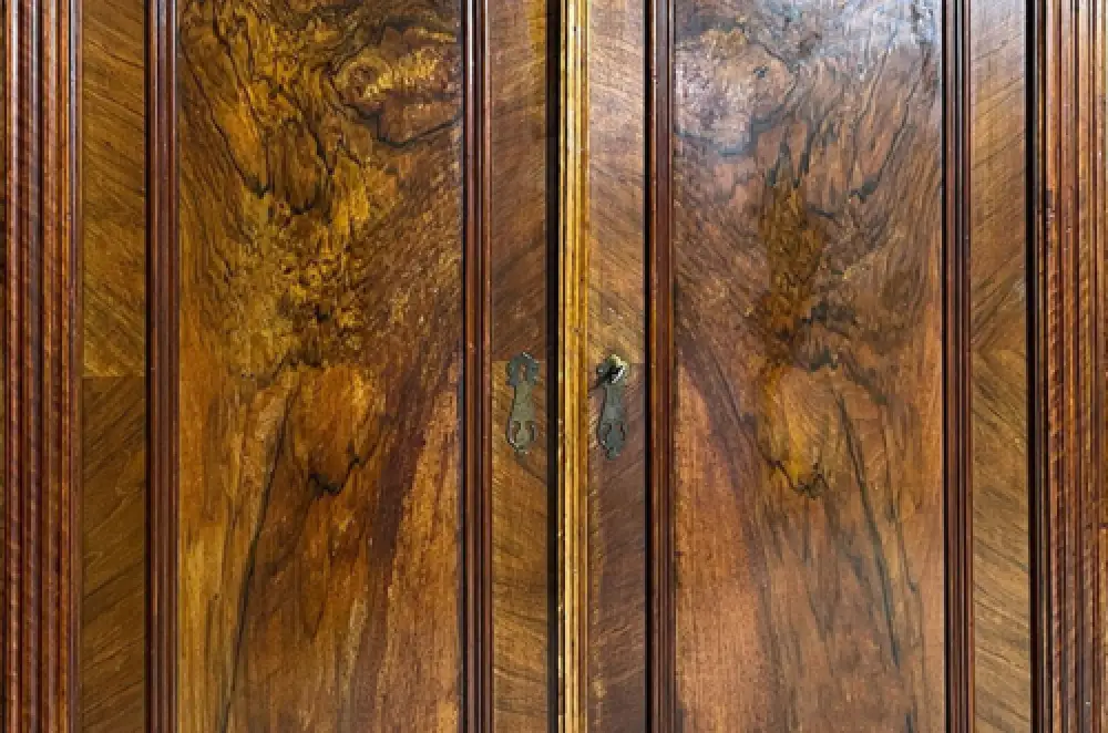 1880er Vertiko ANTIK Gründerzeit VINTAGE Nußbaum Kommode Schrank von 1880 12