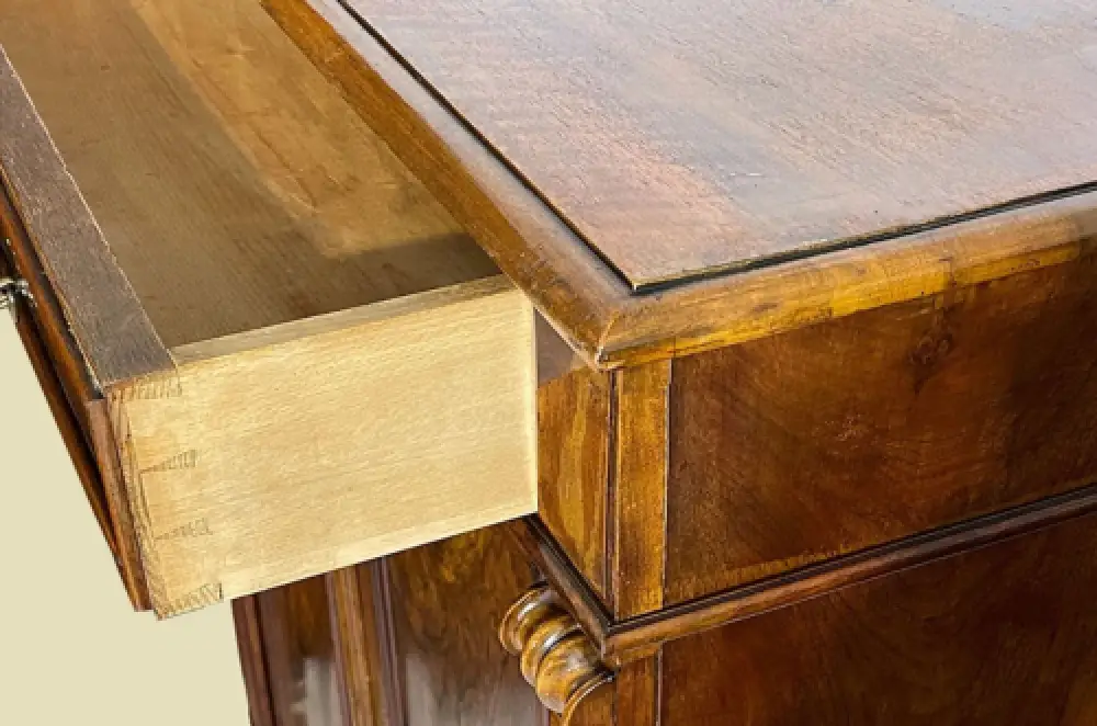 1880er Vertiko ANTIK Gründerzeit VINTAGE Nußbaum Kommode Schrank von 1880 6