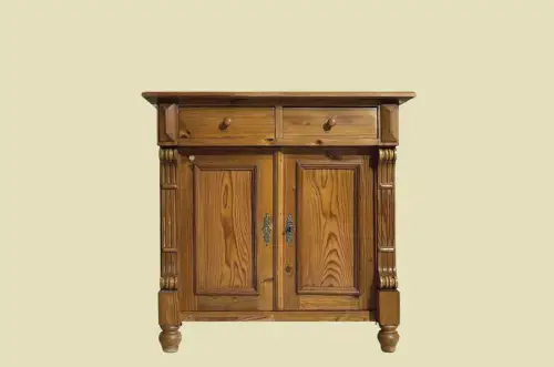 1880er Kommode ANTIK Gründerzeit VINTAGE Weichholz Halbschrank Schrank von 1880