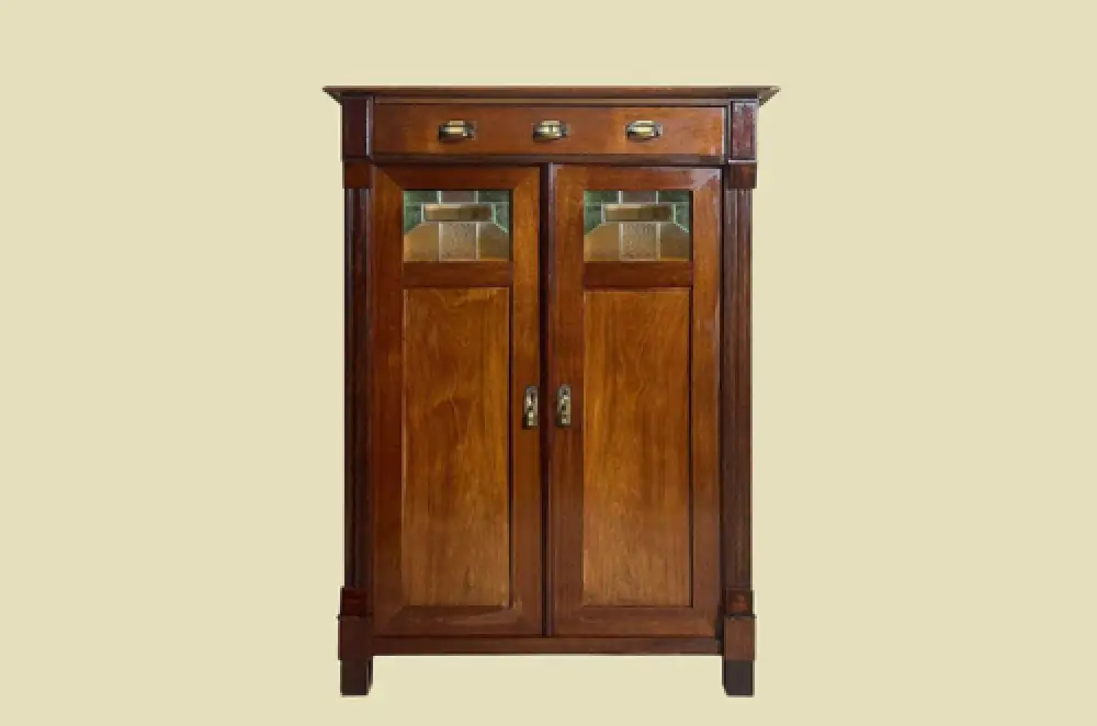 1920er Vertiko ANTIK Jugendstil VINTAGE Nußbaum Kommode Schrank von 1920 0