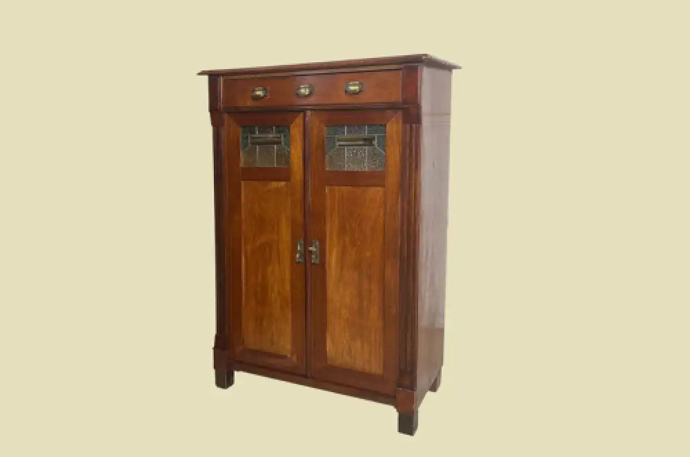 1920er Vertiko ANTIK Jugendstil VINTAGE Nußbaum Kommode Schrank von 1920 1