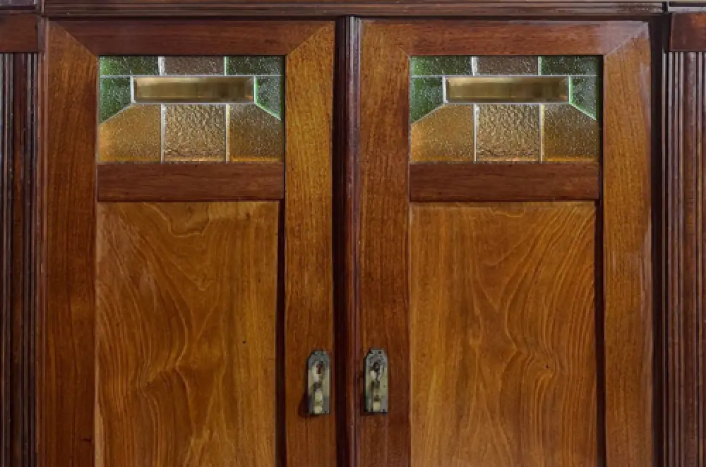 1920er Vertiko ANTIK Jugendstil VINTAGE Nußbaum Kommode Schrank von 1920 12