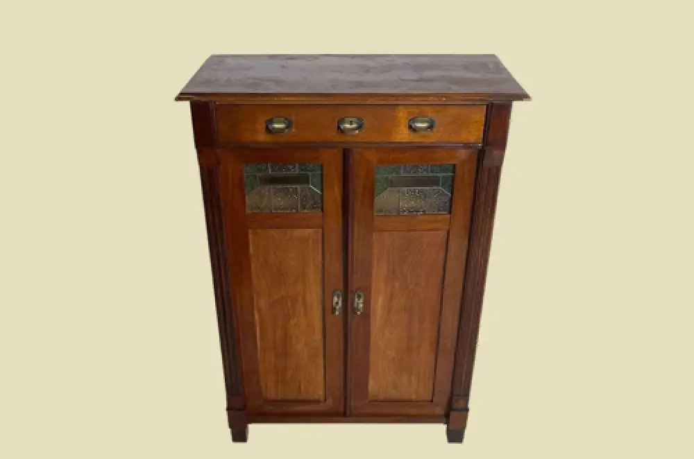 1920er Vertiko ANTIK Jugendstil VINTAGE Nußbaum Kommode Schrank von 1920 2