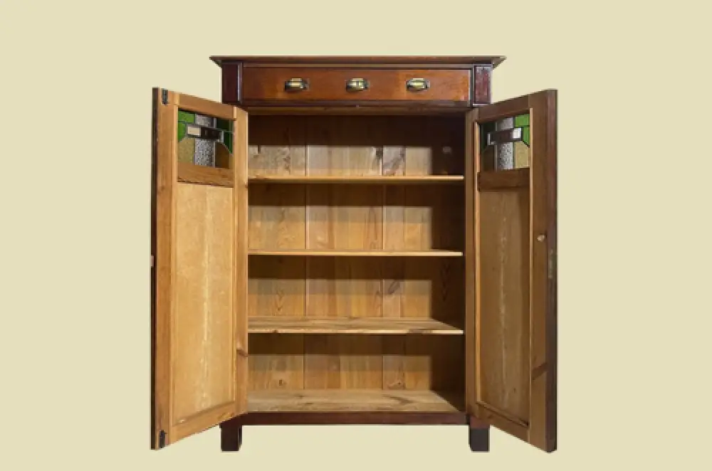 1920er Vertiko ANTIK Jugendstil VINTAGE Nußbaum Kommode Schrank von 1920 4