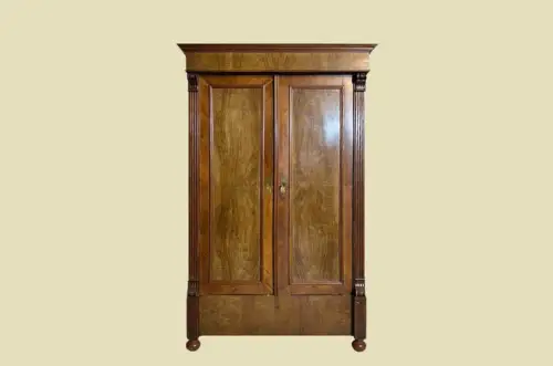 1880er Kleiderschrank ANTIK Gründerzeit Nußbaum VINTAGE Schrank von 1880