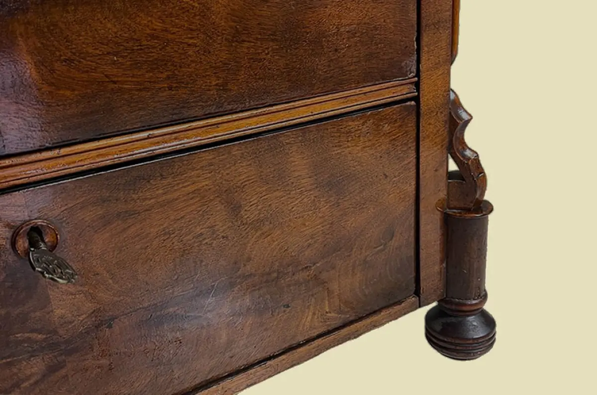 Kommode ANTIK Louis Philippe VINTAGE Mahagoni Schrank Sideboard von 1840 10