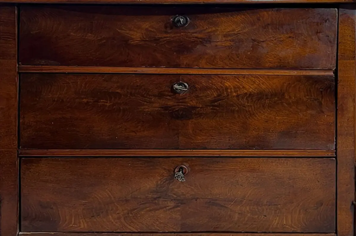 Kommode ANTIK Louis Philippe VINTAGE Mahagoni Schrank Sideboard von 1840 12