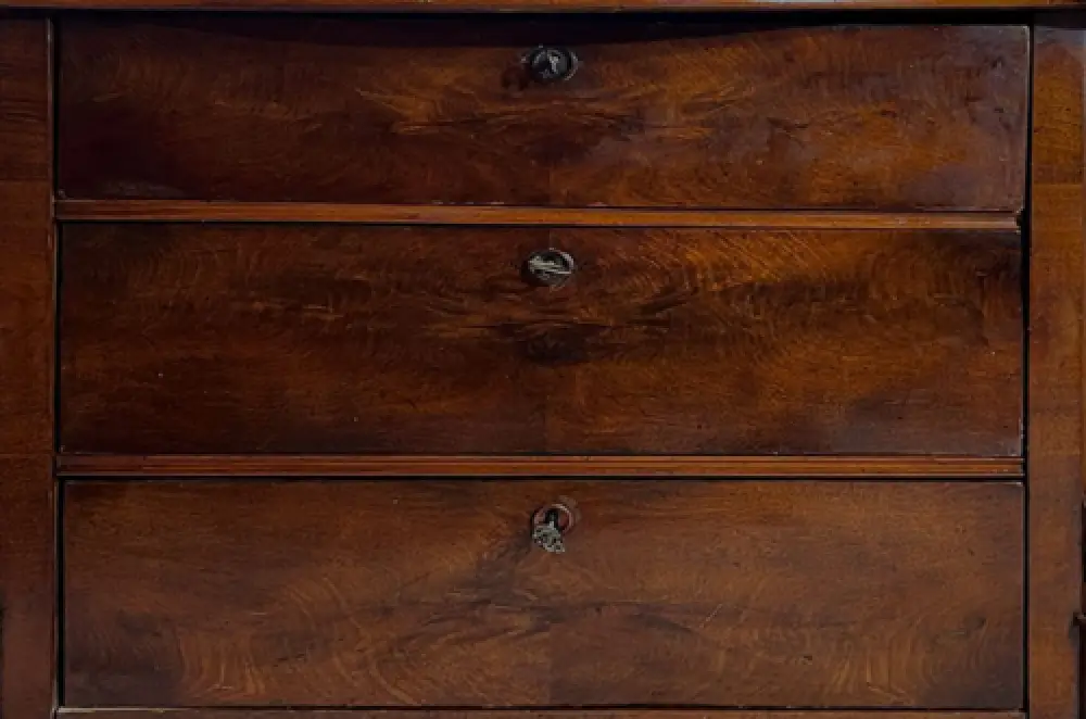 Kommode ANTIK Louis Philippe VINTAGE Mahagoni Schrank Sideboard von 1840 12