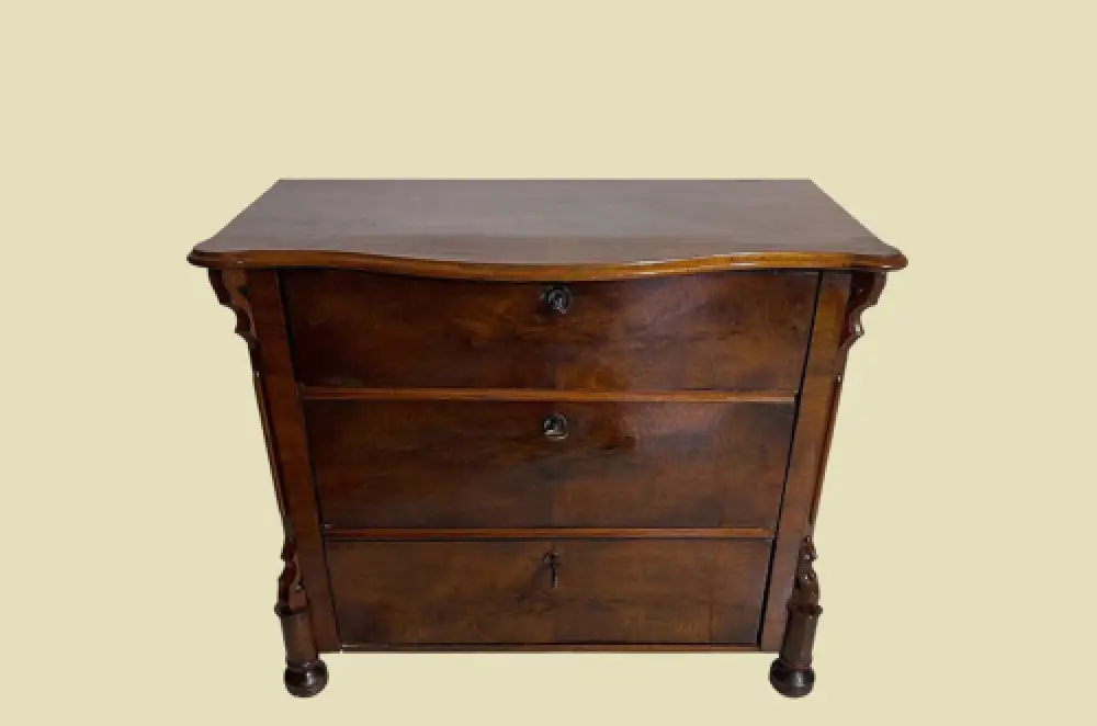 Kommode ANTIK Louis Philippe VINTAGE Mahagoni Schrank Sideboard von 1840 2