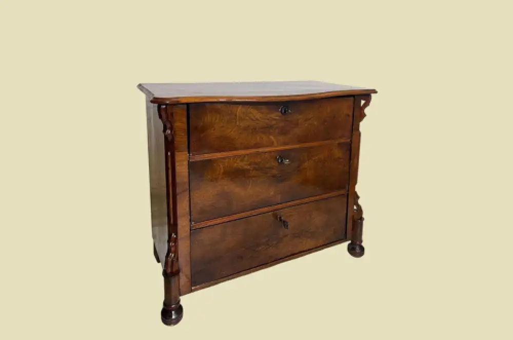 Kommode ANTIK Louis Philippe VINTAGE Mahagoni Schrank Sideboard von 1840 3