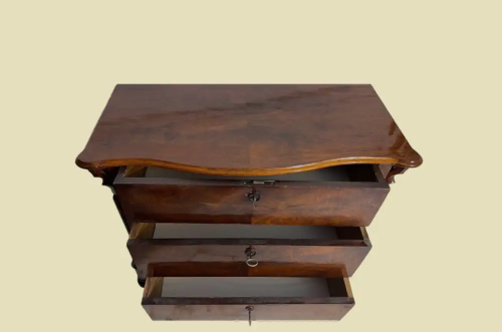 Kommode ANTIK Louis Philippe VINTAGE Mahagoni Schrank Sideboard von 1840 5