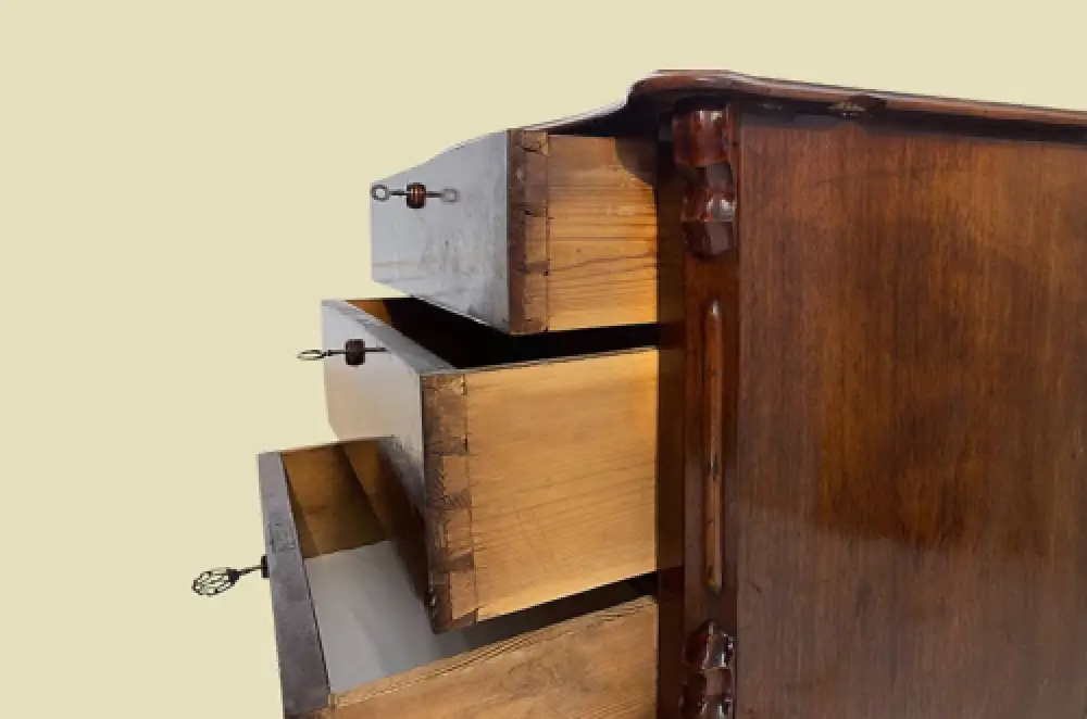 Kommode ANTIK Louis Philippe VINTAGE Mahagoni Schrank Sideboard von 1840 6