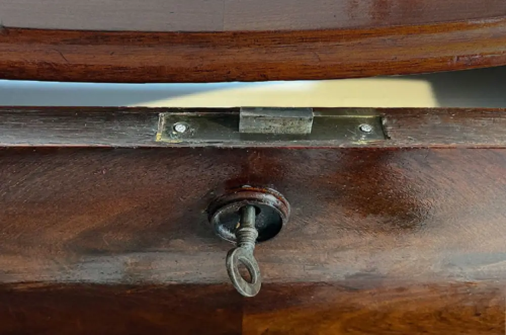 Kommode ANTIK Louis Philippe VINTAGE Mahagoni Schrank Sideboard von 1840 8