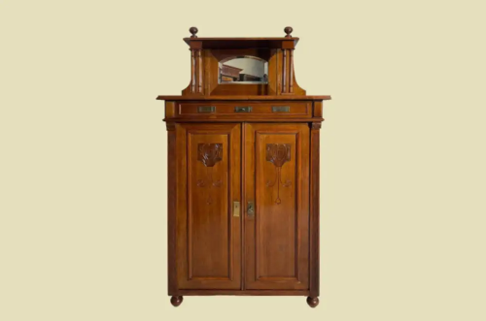 1920er Vertiko ANTIK Jugendstil VINTAGE Lebensbaum Kommode Schrank von 1920 0